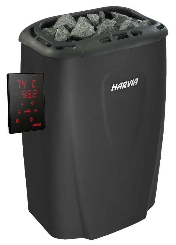 Elektrischer Saunaofen Harvia Moderna V45XE 4,5 kW schwarz