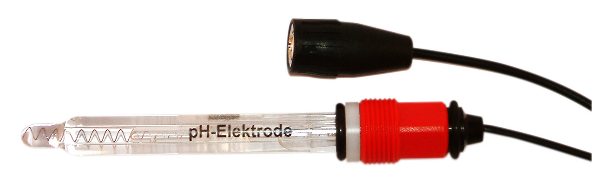 pH-Elektrode 100mm, mit Kabel 1m