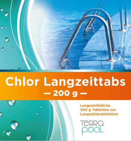 Chlor Langzeittabs je 200g, 1Kg 