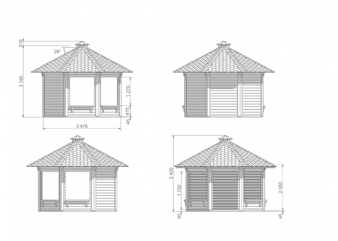  GAZEBO PAVILION 9.9 M²