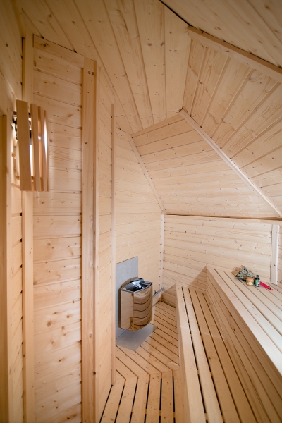 Saunakabine 9,2 m² mit Umkleideraum