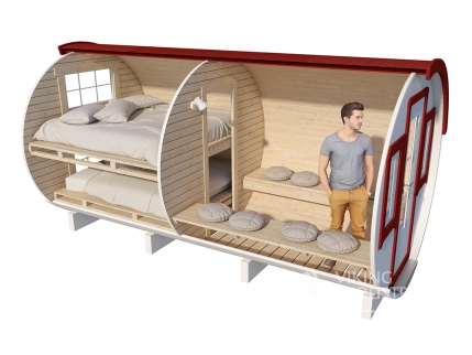 SCHLAFFASS Ø2,2 X 4,4 M MAXI FAMILIE 4|2