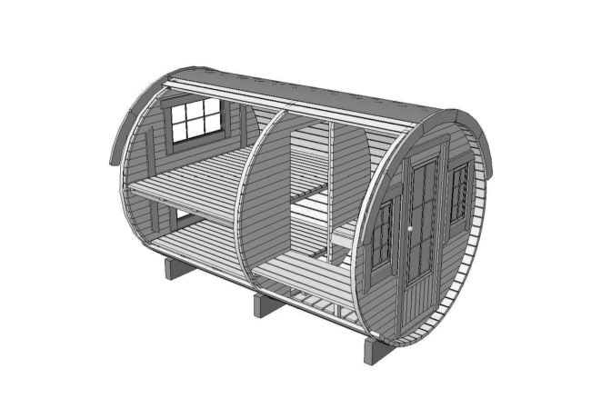 SCHLAFFASS Ø2,2 X 3,3 M FAMILIE MINI 