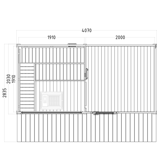 Gartensauna Scala Large