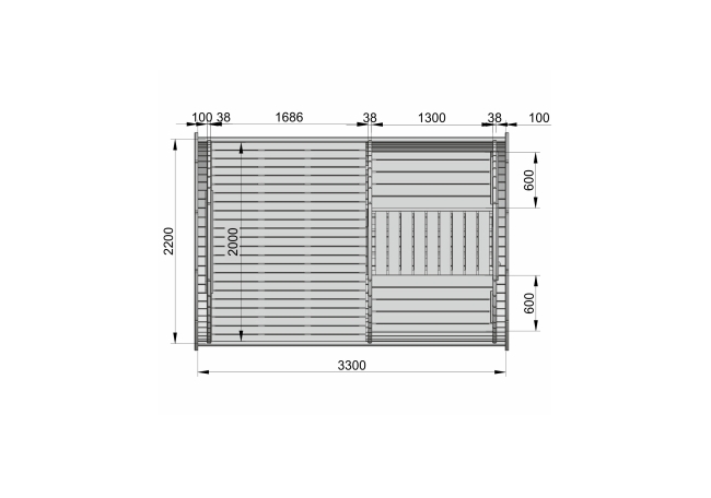 SCHLAFFASS Ø2,2 X 3,3 M FAMILIE MINI 