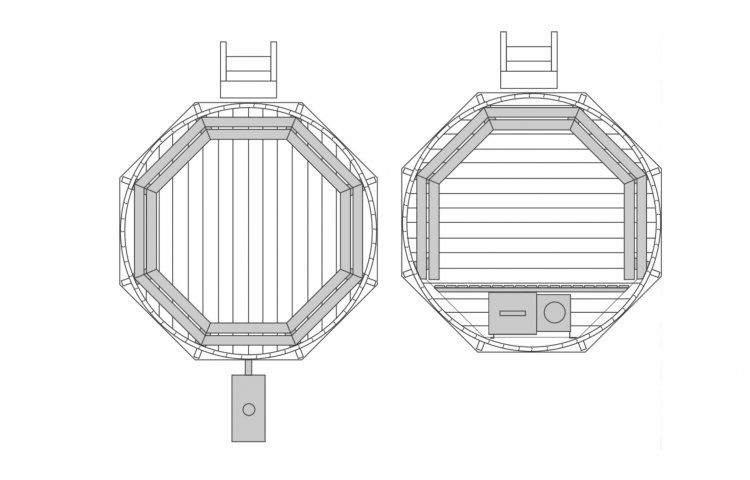 Ø1,9 Hot Tub aus HOLZ