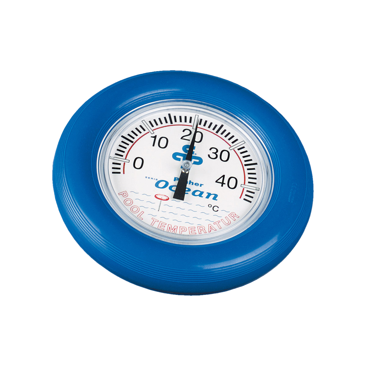 Pool-Thermometer d= 18 cm blau 