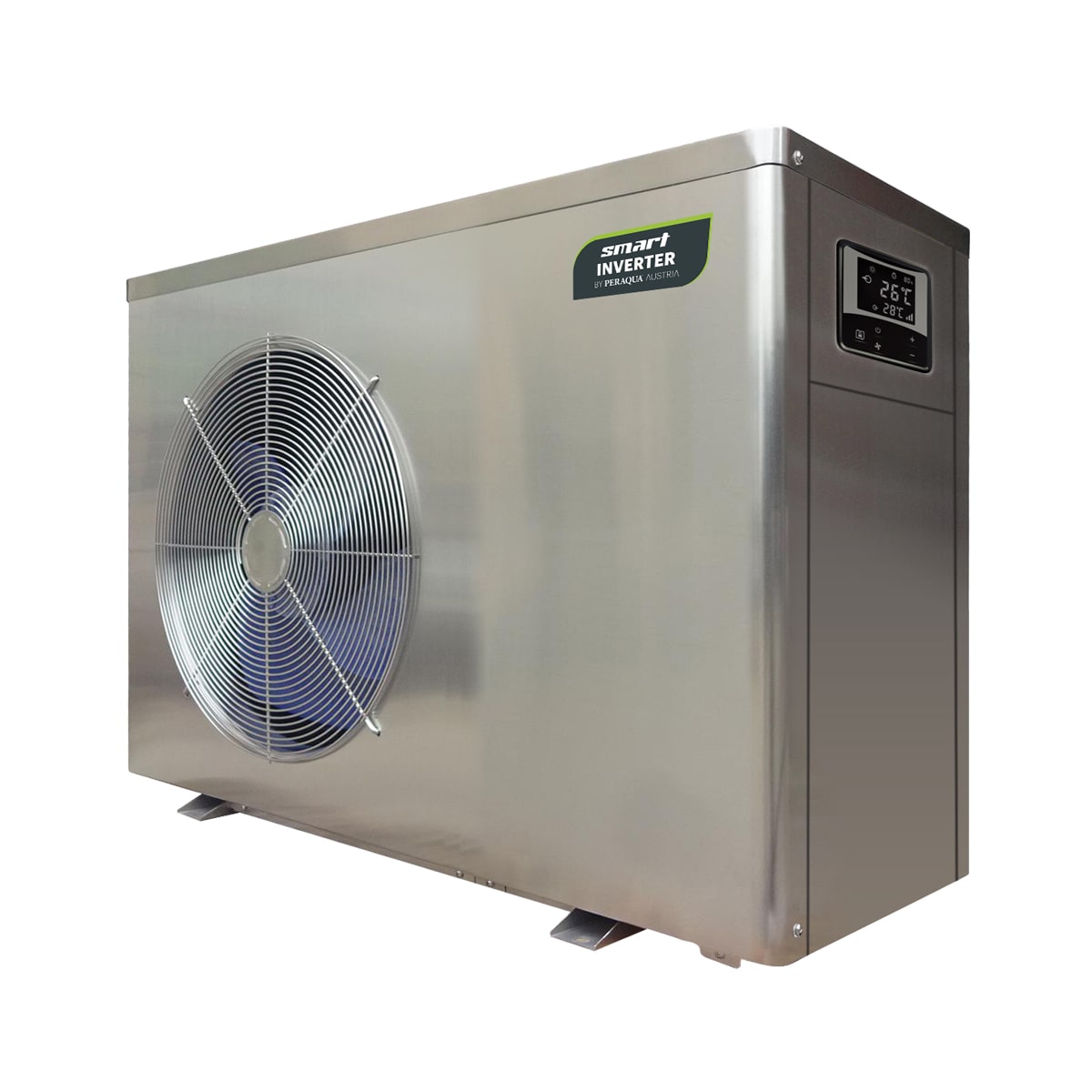 Smart Full Inverter Wärmepumpe Plus, V2A Edelstahl Gehäuse, 20,4 kW, 230 V, 1P, R32,