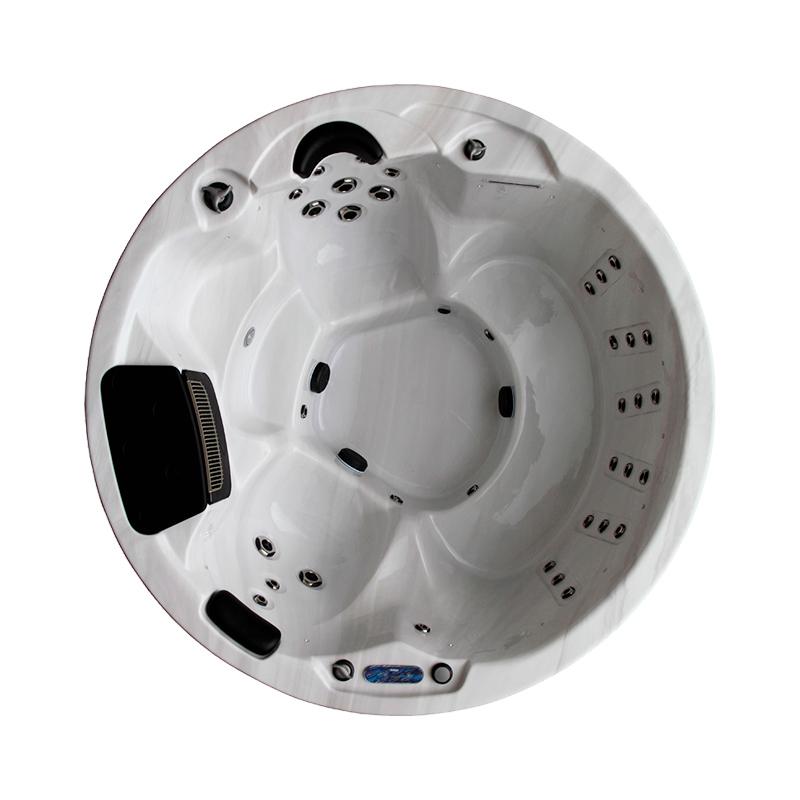 Denform Circle Lux 60 – Runder Außenwhirlpool für 6 Personen