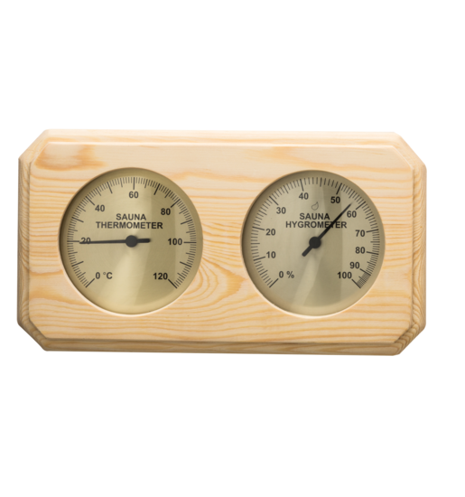 Thermo-Hygrometer Nadelholz 225 x 140 mm (B x H)