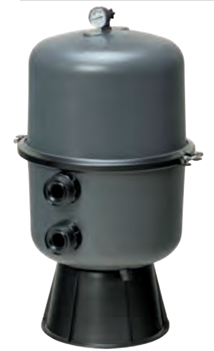 KUNSTSTOFF-SPANNRINGFILTER D 500 - BILBAO Grau