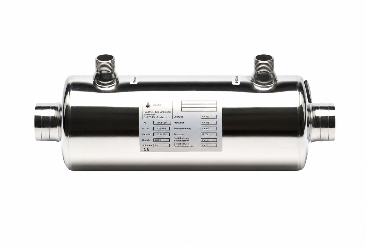 Heizungswärmetauscher HWT 35/42 KW V4A für Pool