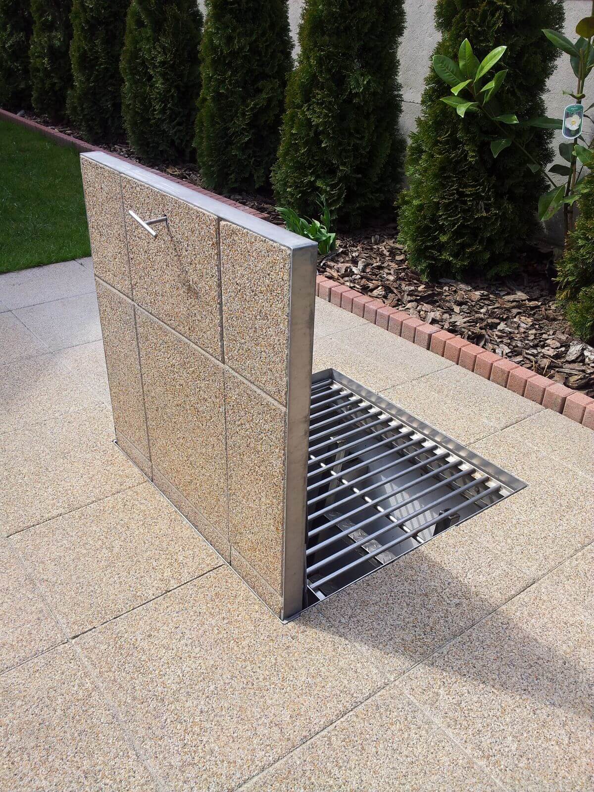 600 mm Betonöffnung Edelstahl-Schachtdeckel mit Gasfeder