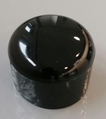 Rundrohrkappe PVC für 40 mm Rohr schwarz