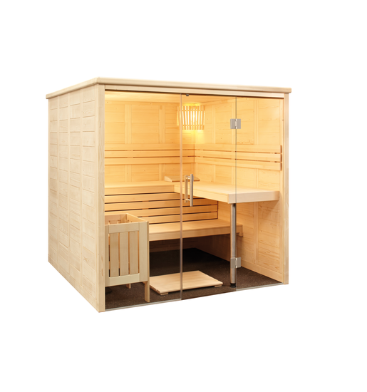 Alaska View Massivsauna 2080 x 2060 x 2040 mm Alaska View Massivsauna 2080 x 2060 x 2040 mm