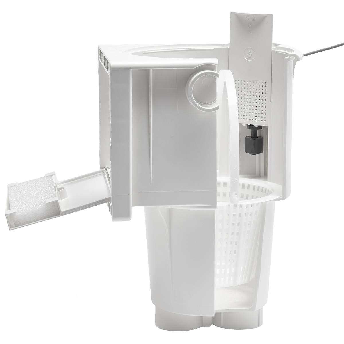 Skimmer Ocean De Luxe M5 Edelstahleinsätze A4 ABS weiss Doppellippendichtung Ocean-Einzelverpackung