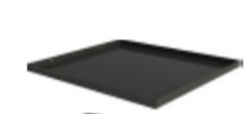 Tropfschale 430 x 265 schwarz