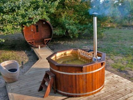 Ø1,9 Hot Tub aus HOLZ