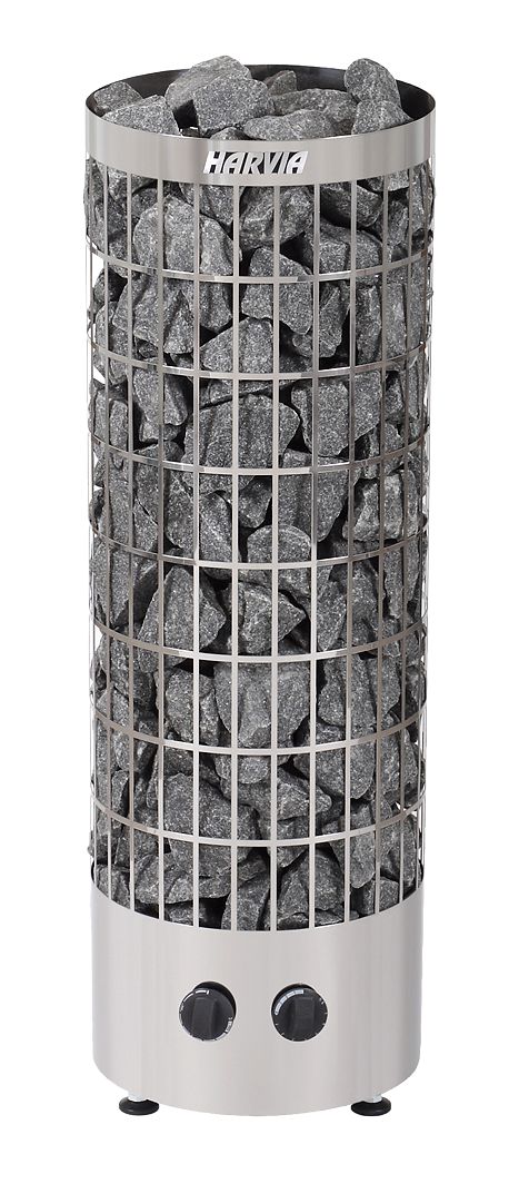 Elektrosaunaofen Harvia Cilindro PC70 6,8 kW Steel mit integrierte Steuerung