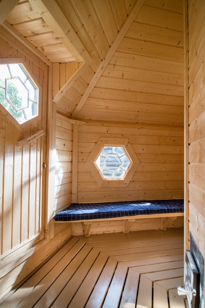 Saunakabine 9,2 m² mit Umkleideraum