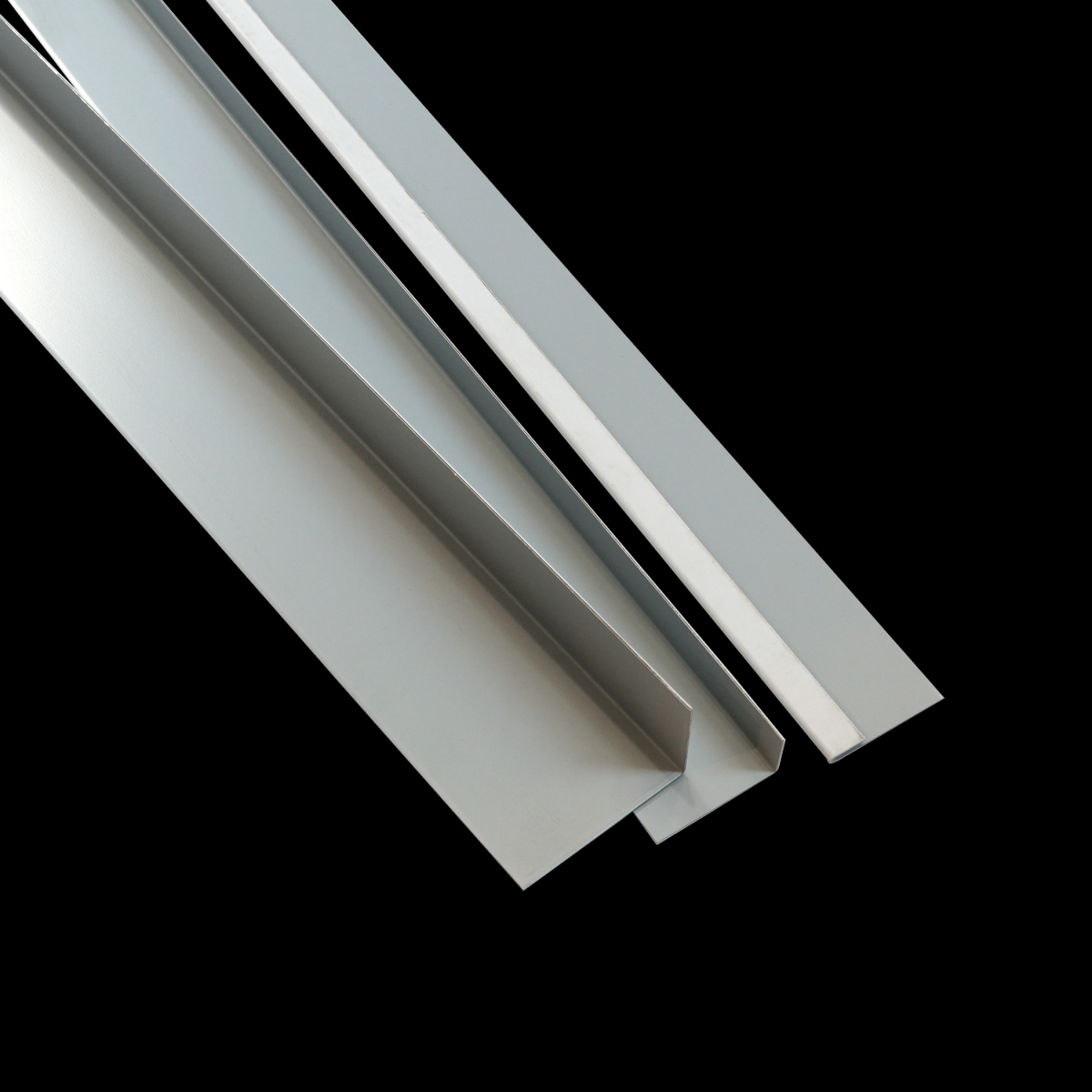 Blechwinkel 90° beschichtet, 50x50x2000 mm, aussen beschichtet, grau