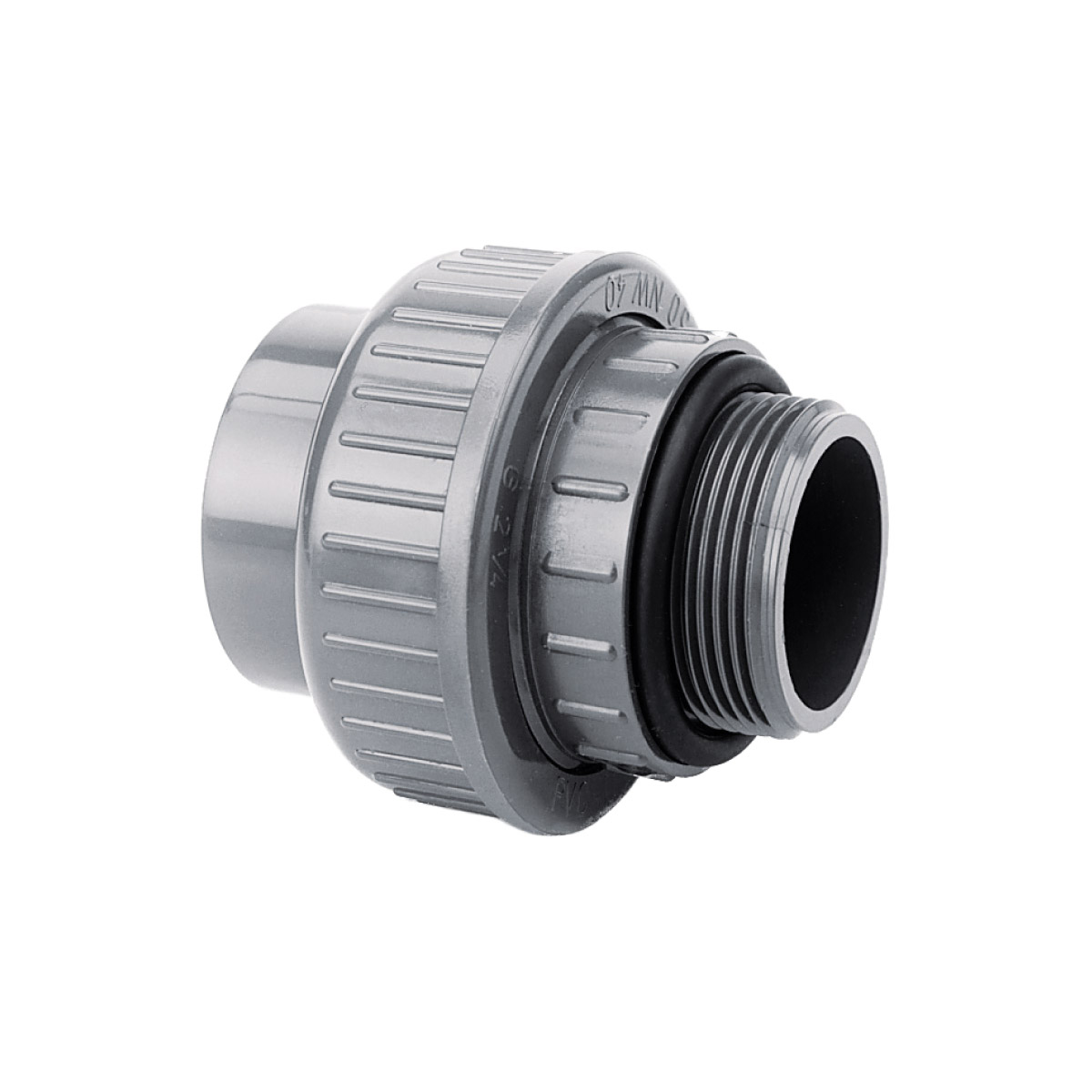 Übergangsverschraubung Klebemuffe / Außengewinde mit O-Ring 50mm x 1½"AG 