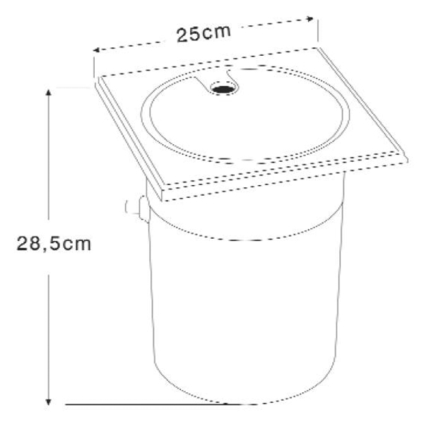 Ocean® Wasserstandsregelsystem, mechanisch, Wasseranschluss 3/8", d63/d50 mit verstellbarem Schwimmer