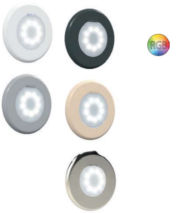 Erweiterungsscheinwerfer ohne Fernbedienung LUMIPLUS FLEXI V1 komplett LED-Wireless-Scheinwerfer 12V RGB