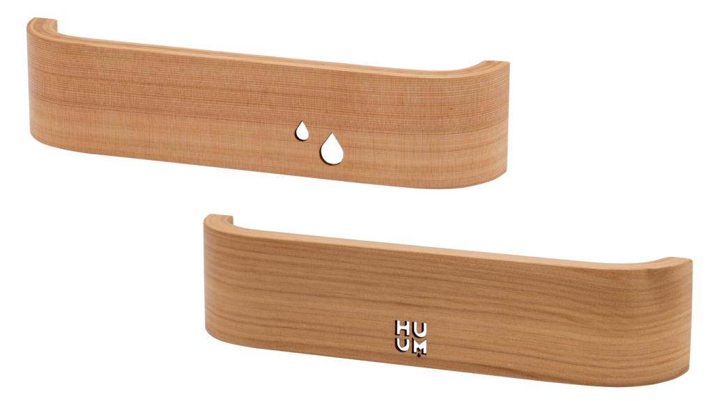 Huum TASA Holzleuchte mit Tropfenmuster