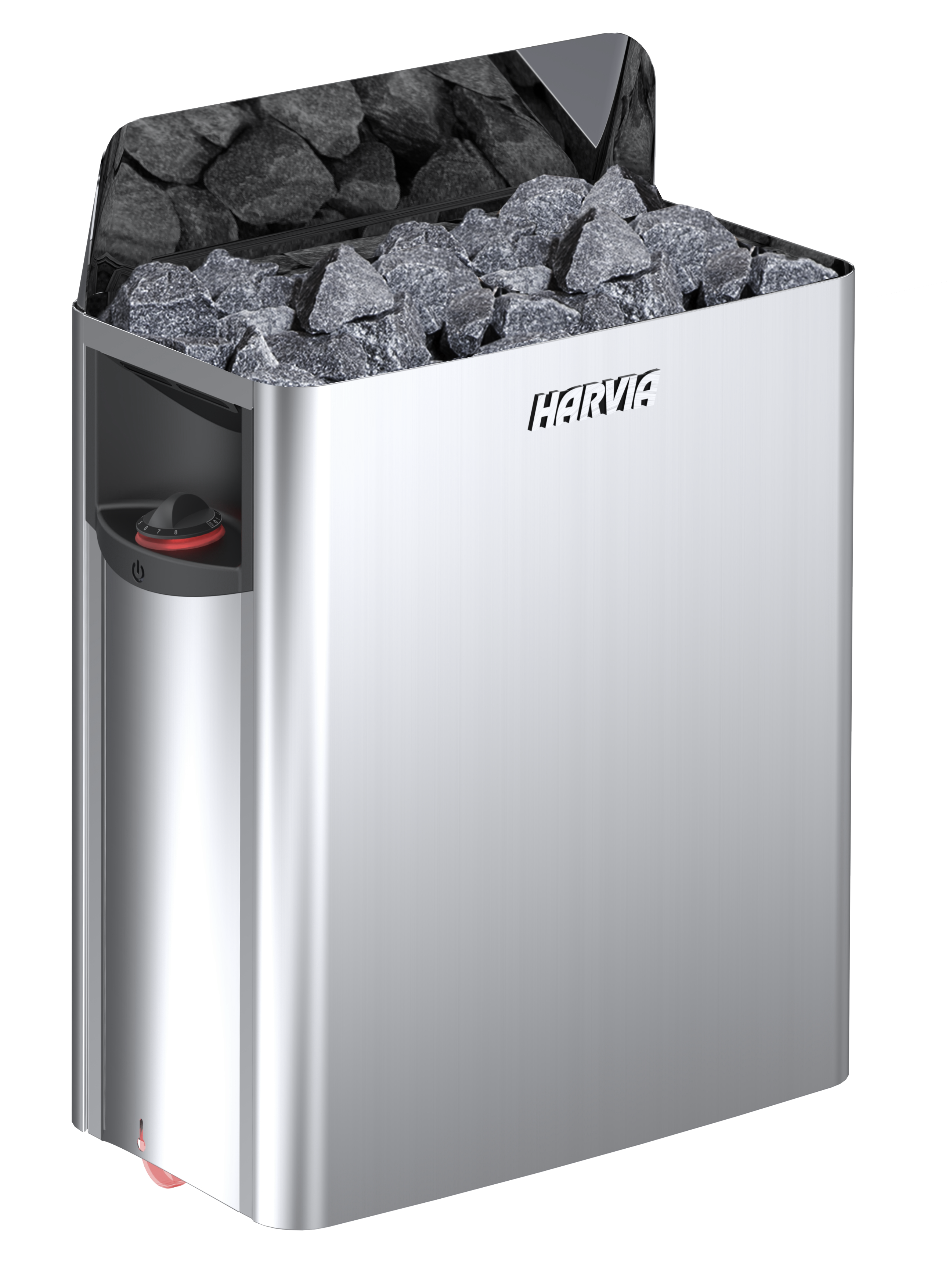 Harvia The Wall Saunaofen mit integrierter Steuerung  9,0KW steel